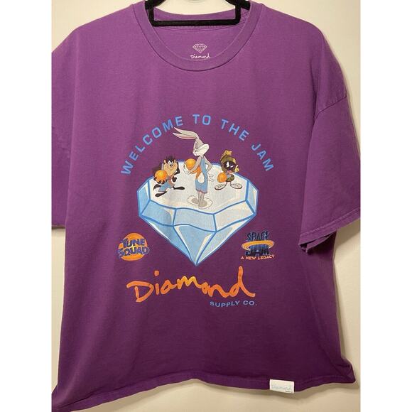 Diamond Supply Co. Other - Purple Diamond Supply Co Space Jam Vintage Tee Size 2XL